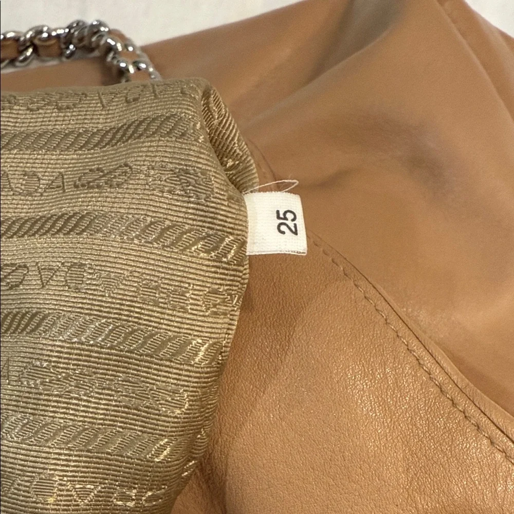 Prada Tan Leather Oversized Tote - Picture 10 of 15